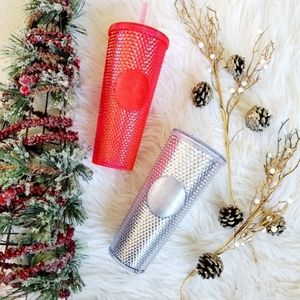 NEW 2019 Holiday Pink Studded Tumbler